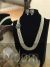 Stylish 5 layered pearls mala necklace oval center side necklace set