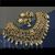 Ahmedabadi Kundan necklace set center round floral elongated pearl drops