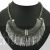 Silver tassel design necklace