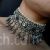 Kundan victorian navratan vintage look bridal necklace set