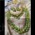 Pachi Kundan necklace set with light green drops and layered mala