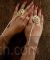 Navratan Kundan and pearls hand bracelet