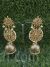 Floral stud classic Kundan jhumka earrings