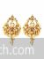 Kundan small chand bali earrings with pearl drop