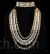 Kundan and pearls choker and 5 layered long necklace set