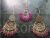 Punjabi style Kundan huge chandbali earrings and tikka in pink drops