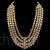Indian Vilandi Kundan necklace gold tone 4 layered long