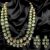 Uncut Vilandi Kundan necklace set 2 layered long irregular shape