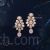 Classic Kundan dangle earrings with pearl drop