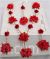 White and red floral haldi ceremony bridal necklace set