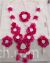 White and pink floral haldi ceremony bridal necklace set