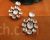 Oval shaped drop Vilandi Kundan earrings