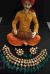 Vilandi Kundan round and square shape necklace set with green drops