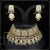 Meenakari Kundan choker necklace set Victorian design ivory with jhumka