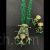 Long Kundan necklace green meenakari floral design pendant