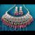 Elegant Kundan necklace set semi bridal pink drops