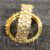 Jadau Kundan bangles heart shape floral design gold tone