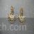 Jadau Kundan pan shape center small chand earrings