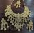 Bollywood style Polki Kundan pan shape droplet bridal necklace set