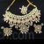 Jadau Kundan bridal jewelry set meenakari outline irregular shape