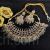 Pachi Kundan necklace set grid design floral chandbali earrings