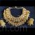 Pachi Kundan necklace set gold plated floral design with jhumka earrings