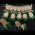 Polki Kundan necklace set bridal Victorian with jhumka earrings