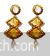 Layered triangle traditional earrings