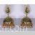 Beautifully crafted criss cross lines Jhumkas