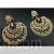 Pearls decorated Kundan chandbali earrings