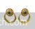 Colorful stones decorated chandbali style earrings