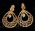 Pear shaped simple ethnic earrings