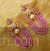 Light pink beads tassel designer earrings