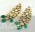 Gorgeous Vilandi Kundan earrings with green drops