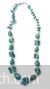 Green natural stones handmade necklace