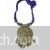 German silver Ganesha pendant with threaded necklace