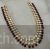 Vilandi Kundan 2 layered long necklace with maroon drops