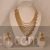 Antique layered design Pan shape necklace with Jhumkas