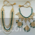 Artificial Kundan green drops bridal 2 necklaces, tikka and earrings set