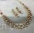 Simple 2 layered Vilandi Kundan necklace set 