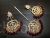 Artificial Kundan maang tikka and earrings set with maroon bead drops