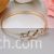 Infinity design golden bangle bracelet