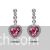 Austrian crystal hearts earrings