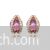 Elegant crystal stud earrings - Rhinestone - pink