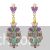 Pastel shade chandelier earrings