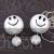 Smiley ball earrings