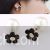Floral ball earrings