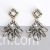 White square diamond earrings