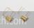 Simple golden stud earrings