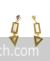Golden geometric dangle earrings